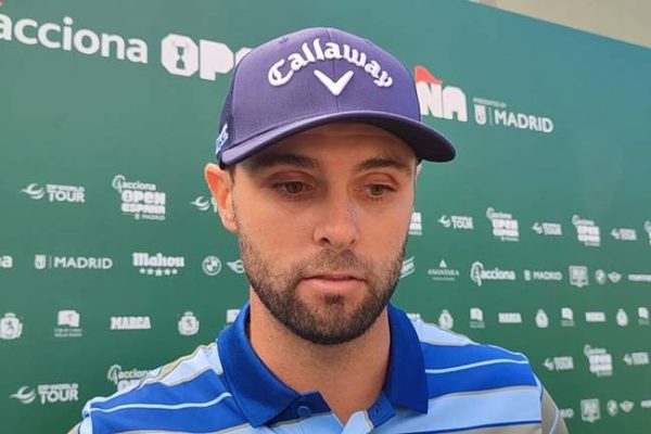 Adri Arnaus tras firmar una de las mejores vueltas del día en el Open de España: «El objetivo es ganar»