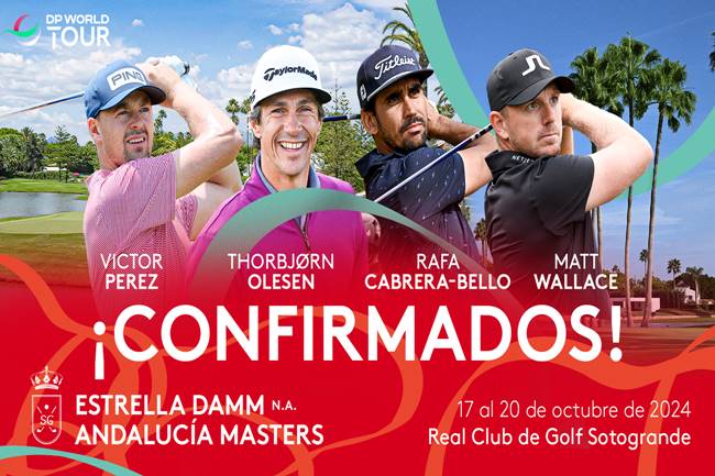 Víctor Pérez, Thorbjorn Olesen, Rafa Cabrera Bello, Matt Wallace, Estrella Damm N.A. Andalucía Masters, Andalucía Masters, Sotogrande, 