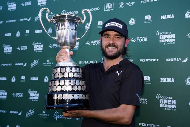 Ángel Hidalgo entra en la historia del golf patrio al proclamarse campeón del Open de España