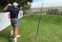 El tee del hoyo 1 del Club de Campo Villa de Madrid será una de las estampas de esta semana