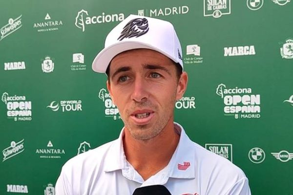 David Puig (-2), en la zona noble del Open de España: «Hacía tiempo que no jugaba con tanto viento»