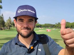 Ángel Hidalgo, campeón del Open de España, quiso felicitar a OpenGolf en su 15º aniversario