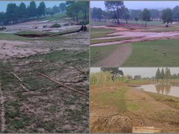 La DANA también hace estragos en los campos valencianos. Alguno recibió hasta 500 litros por m²