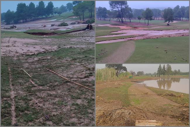 La DANA también hace estragos en los campos valencianos. Alguno recibió hasta 500 litros por m²