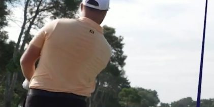 Jon Rahm completó el reto del DP World Tour de disputar cuatro hoyos en apenas 40 segundos