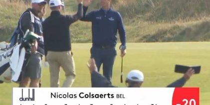 ¡¡Booommmm!! Nicolas Colsaerts, autor del golpe de la semana con un albatros en Kingsbarns Links