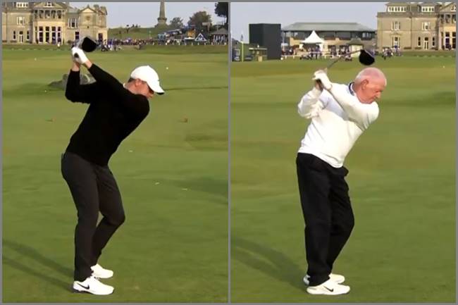 El Tour europeo comparó el swing de Rory McIlroy con el de su padre Gerry a cámara super lenta