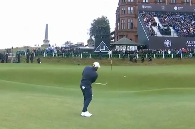 Esta maravilla de approach en el 18 del Old Course le dio la victoria a Hatton. La 3ª en St. Andrews