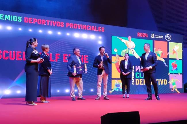 La Escuela de Golf de Elche elegida mejor Club deportivo de Alicante en la Gala Provincial