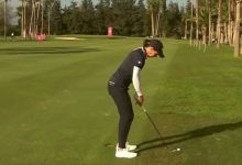 VER: Carlota Ciganda sumó el quinto birdie del día con este golpazo, en una jornada sin error alguno