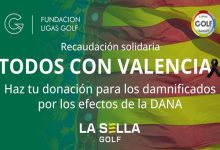 ¡TODOS con Valencia! Torneo solidario por la DANA en La Sella Golf. También se abre una Fila Cero