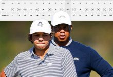 Así fue la espectacular vuelta de Tiger Woods y su hijo Charlie. 13 birdies sin error alguno en el PNC