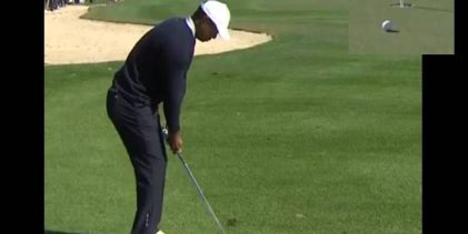 Tiger Woods la dejó dada con este approach en el PNC Championship donde juega con su hijo