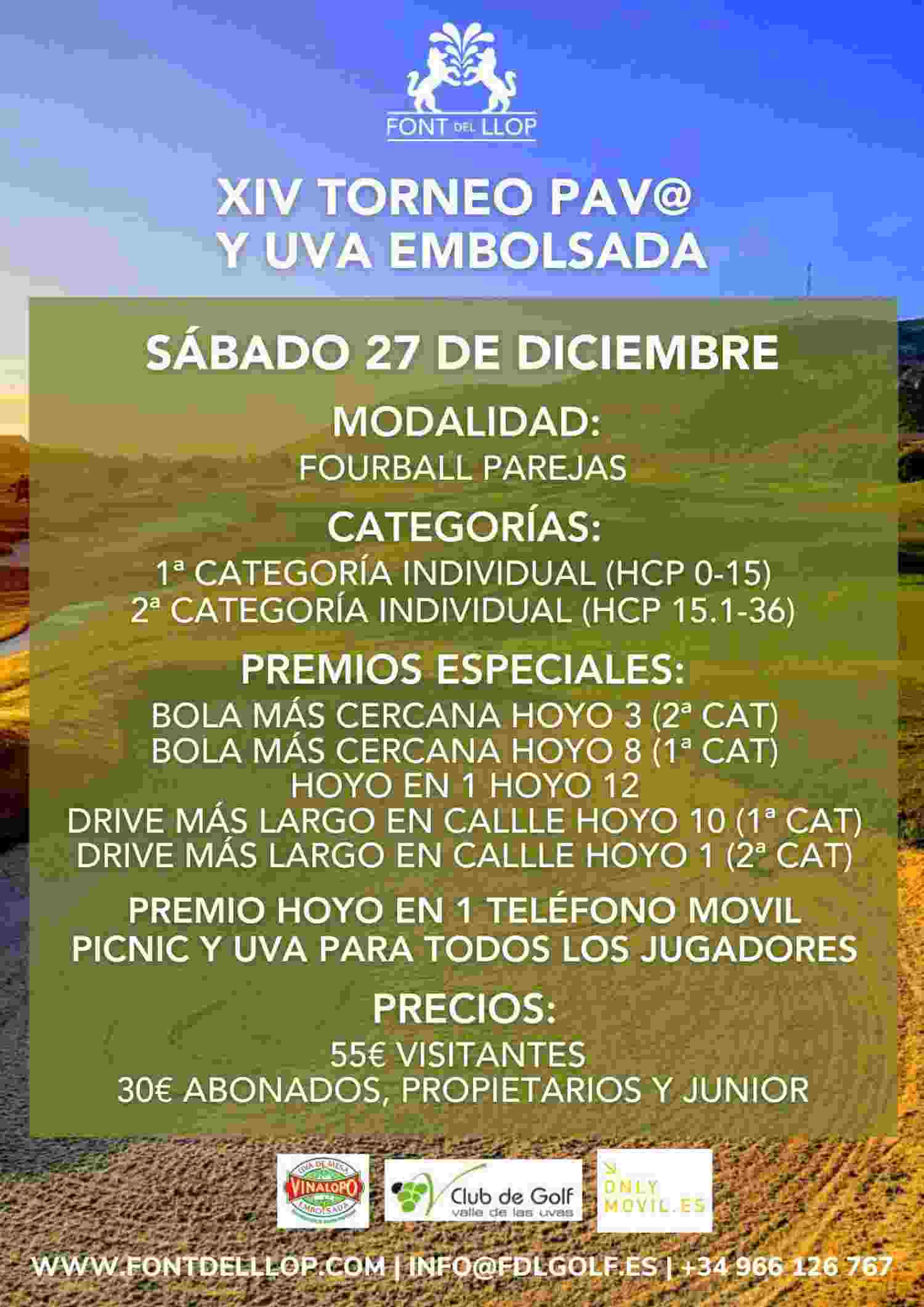 Font del Llop, Torneo del Pavo, Valle de las Uvas