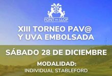 Font del Llop pone broche de oro al 2024 con el divertido Torneo del Pav@ y Uva Embolsada (28 Dic)