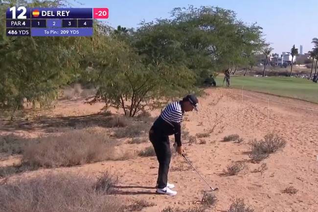 Con este estratosférico birdie, Álex del Rey ponía la directa hacia el triunfo en el Ras Al Khaimah