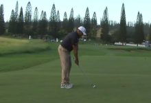 Jhonattan Vegas aprovechó el golpazo de salida para anotar el primer birdie del año en Hawaii