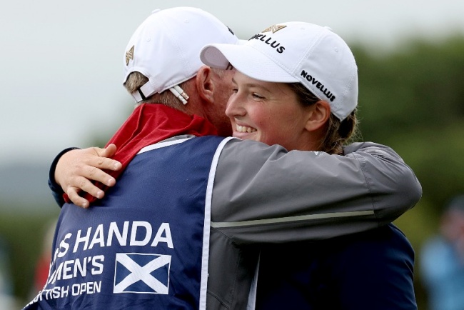 LPGA, Scottish Open 25, Dundonald Links, Lottie Woad, Caddie,