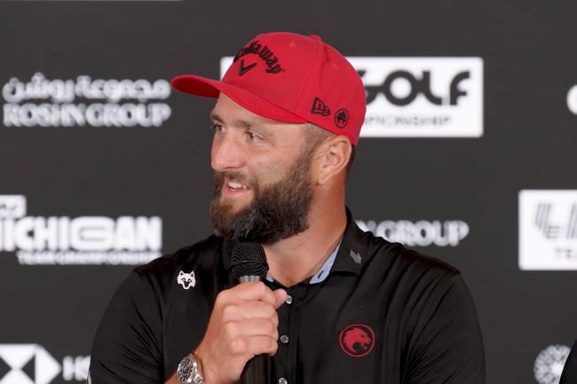 Jon Rahm, Legión XIII, Bryson DeChambeau, LIV Golf Team Championship Michigan, LIV Golf League, LIV Golf, Crushers GC, Tyrrell Hatton, Tom McKibbin, Caleb Surratt,