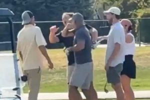 Pelea, Pelea campo de golf