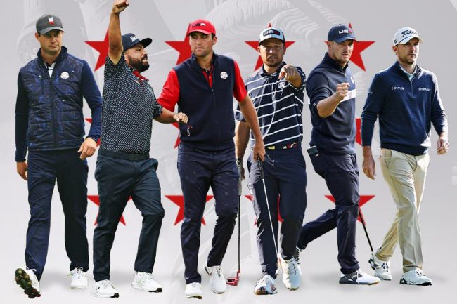 Scottie Scheffler, JJ Spaun, Xander Schauffele, Bryson DeChambeau, Russell Henley, Harris English, Ryder Cup 2025, Equipo USA Ryder Cup,