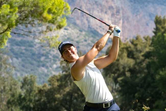 Nuria Iturrioz durante la tercera jornada de La Sella Open