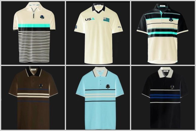 Ryder Cup 2025 Uniformes Todos Negativo