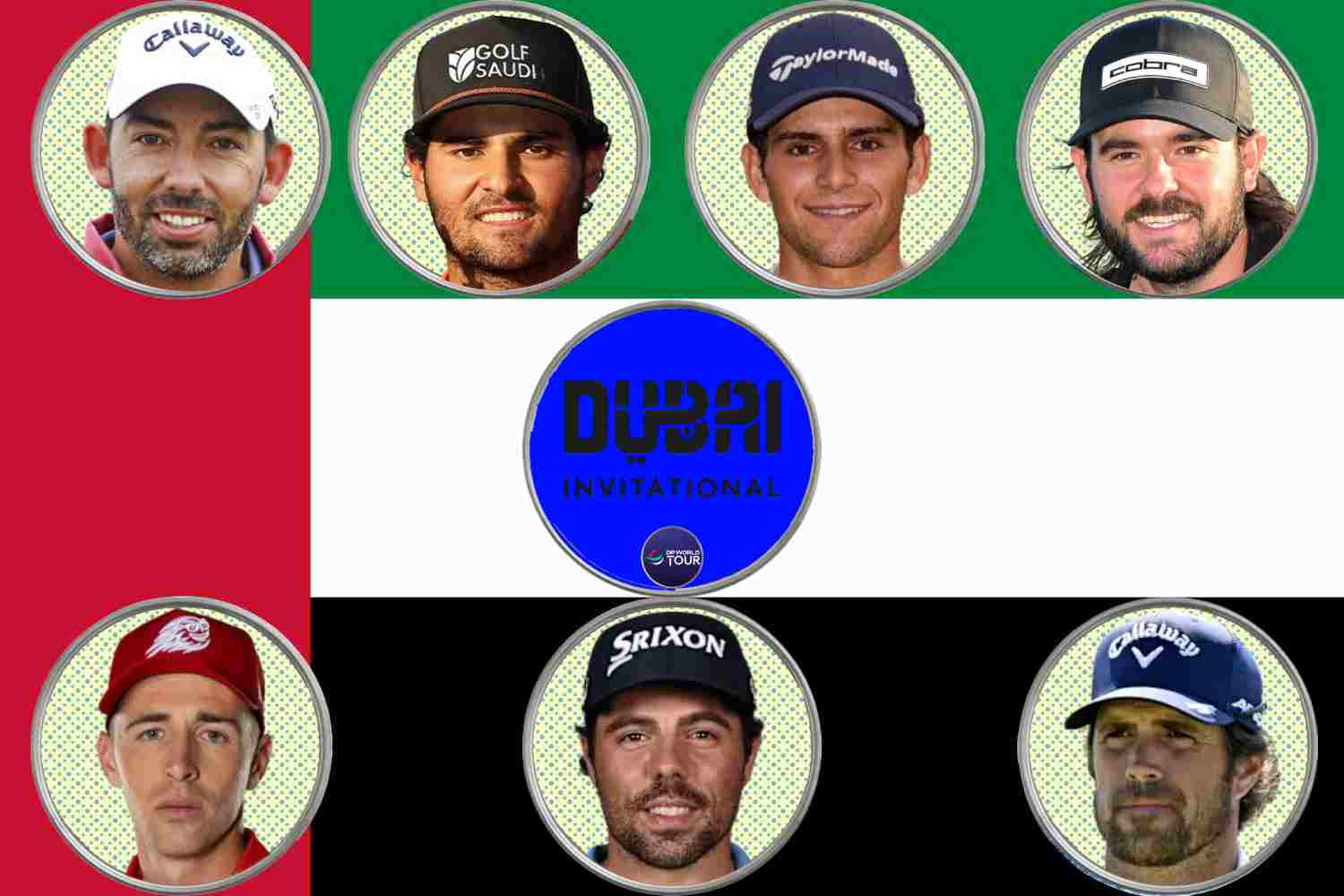 Alex del Rey, Ángel Ayora, Ángel Hidalgo, David Puig, DP World Tour, Dubai Invitational, Eugenio Chacarra, Nacho Elvira, Pablo Larrazábal, 
