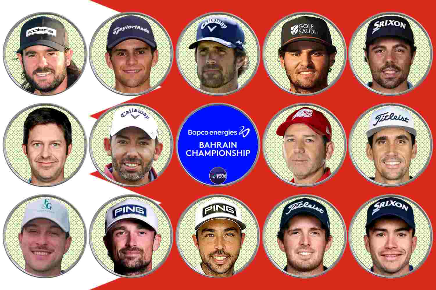 Alex del Rey, Ángel Ayora, Ángel Hidalgo, Bahrain Championship, DP World Tour, Eugenio Chacarra, Iván Cantero, Jorge Campillo, Manuel Elvira, Nacho Elvira, Pablo Larrazábal, Quim Vidal, Rafa Cabrera, Rocco Repetto, Sebas García, Sergio García, Bahrain Champ.