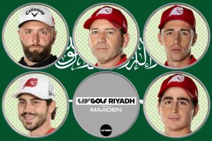 David Puig, Jon Rahm, Josele Ballester, LIV Golf League, LIV Golf Riyadh, Luis Masaveu, Ollie Schniederjans, Riyadh Golf Club, Sergio García,