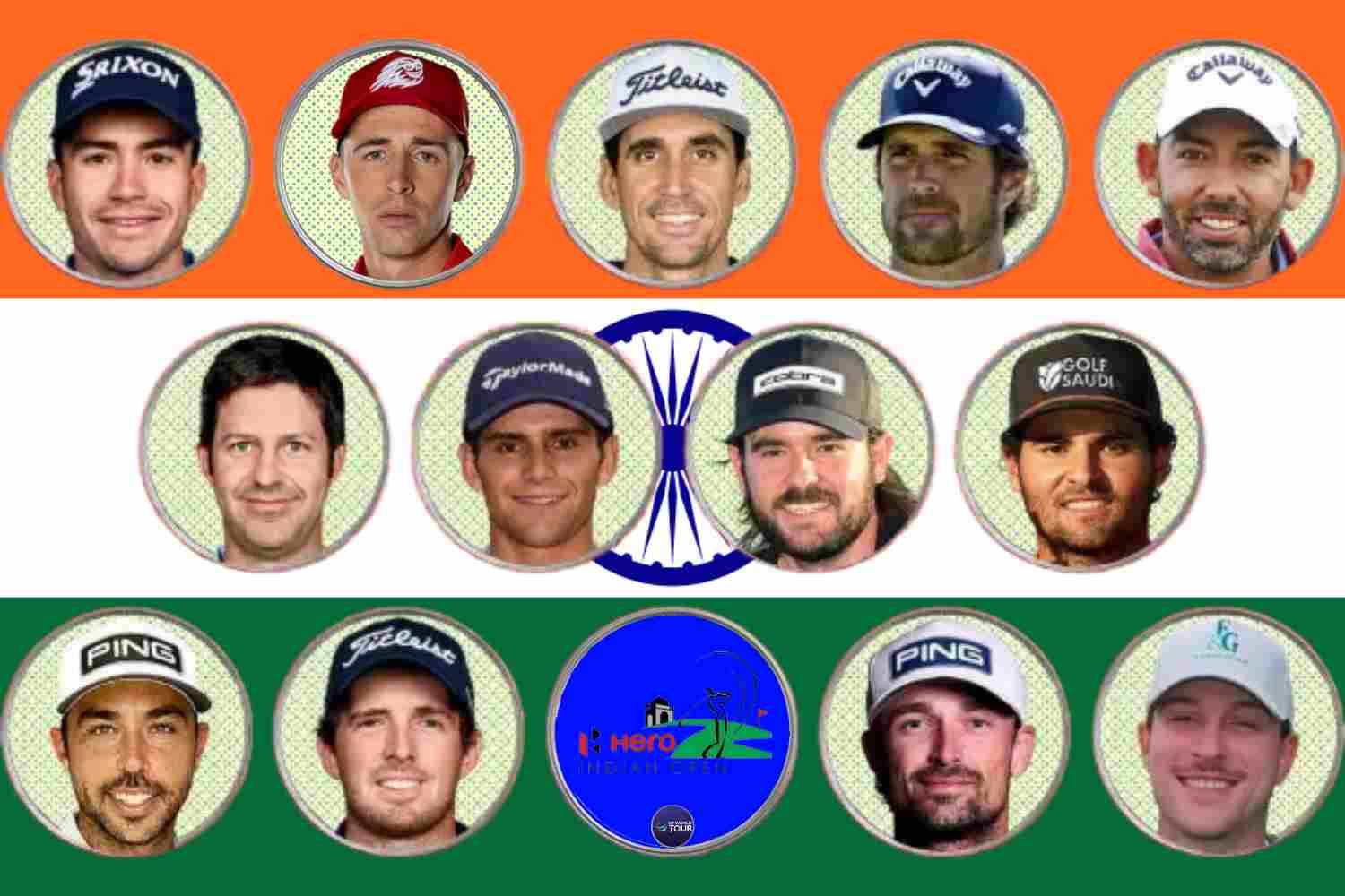 Ángel Ayora, Ángel Hidalgo, David Puig, DLF Golf, DP World Tour, Eugenio Chacarra, Hero Indian Open, Iván Cantero, Manuel Elvira, Nacho Elvira, Pablo Larrazábal. Jorge Campillo, Quim Vidal, Rafa Cabrera, Rocco Repetto, Sebas García
