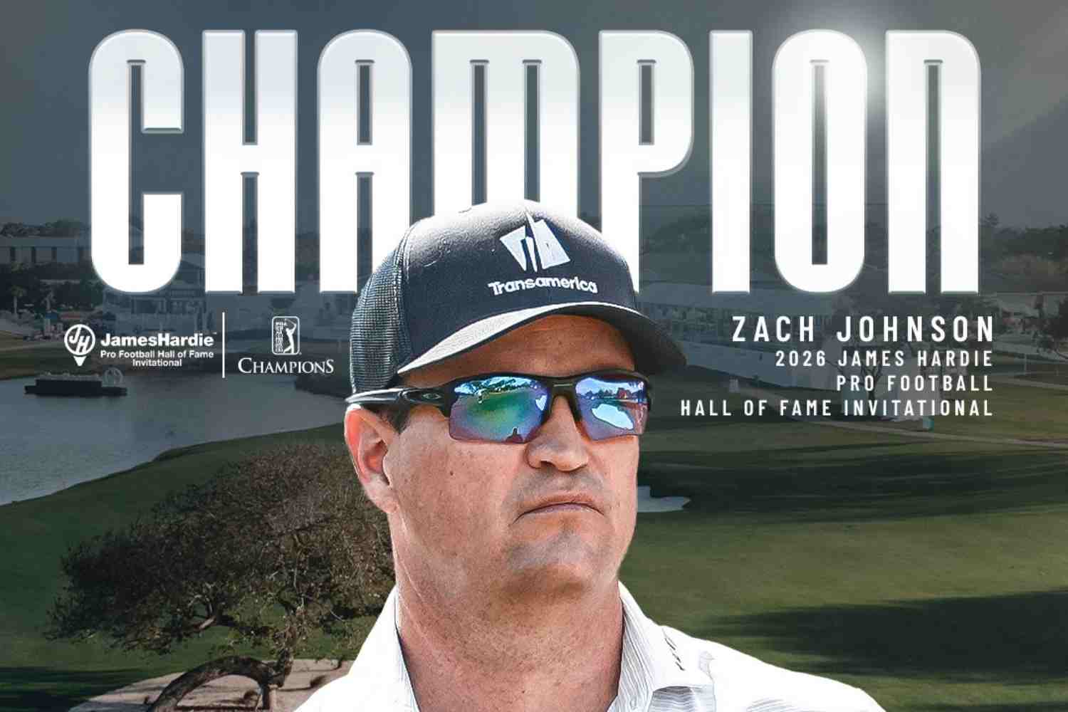 Champions Tour, James Hardie Pro Football, Miguel Ángel Jiménez, Stewart Cink, Zach Johnson,