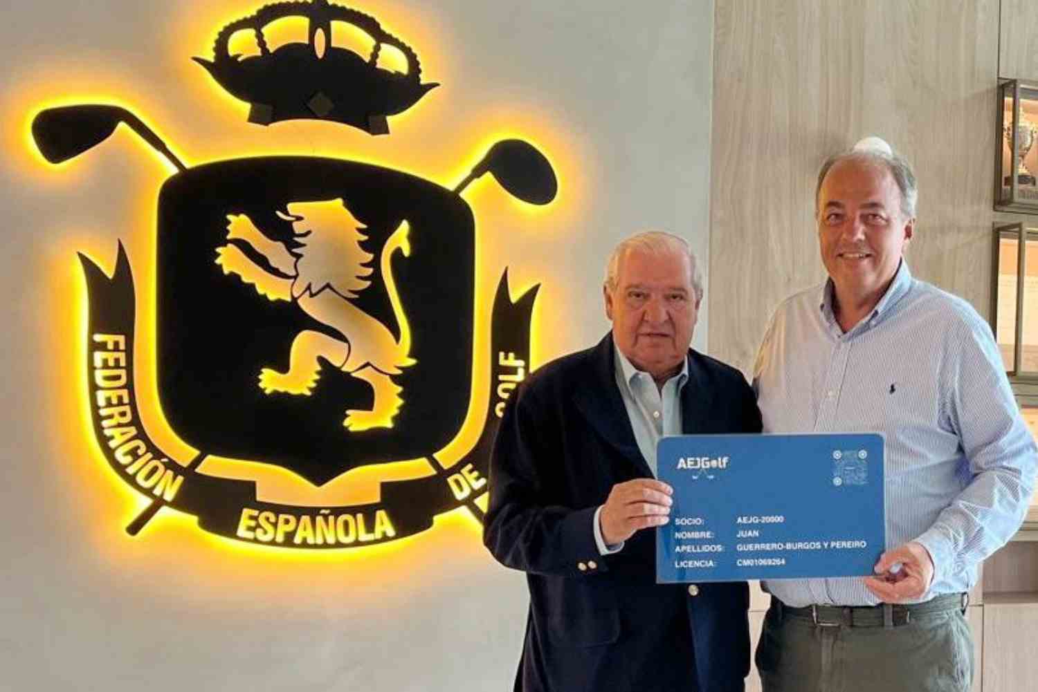 Juan Guerrero-Burgos, Federación Española de Golf, RFEG, AEJGolf, Jaime Anabitarte, 