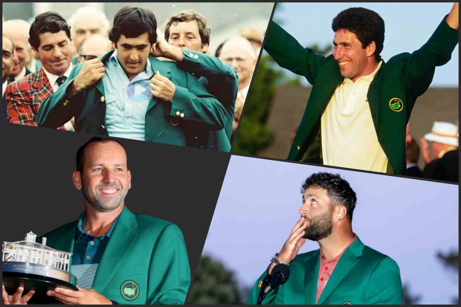 Masters de Augusta, The Masters, Jon Rahm, Seve Ballesteros, José María Olazábal, Sergio García, Augusta National, Chaqueta Verde,