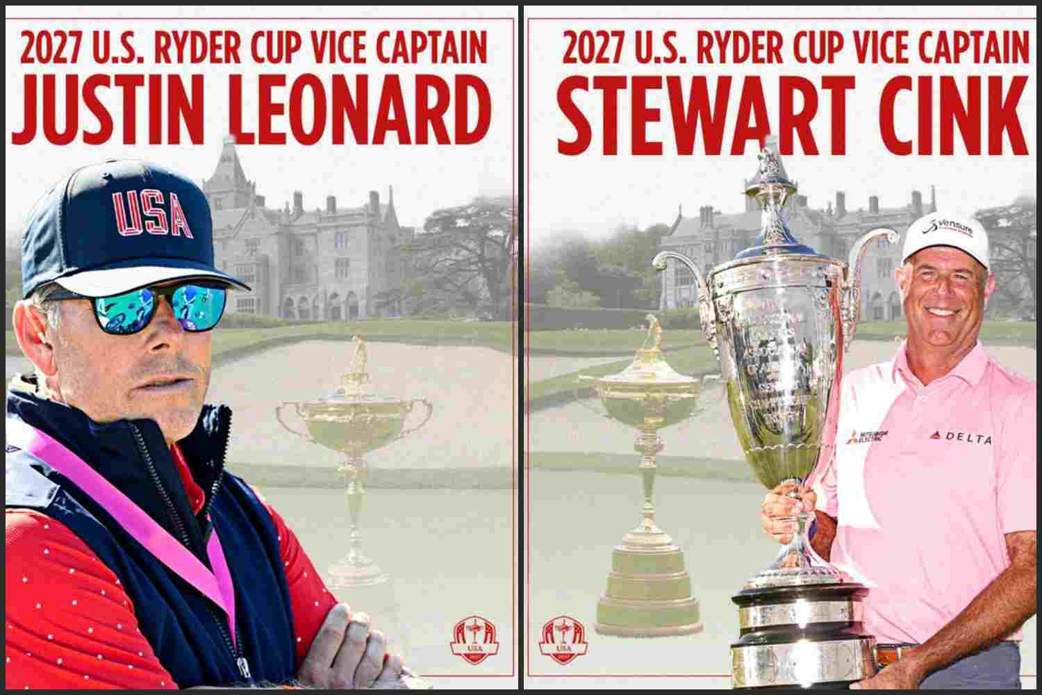 Ryder Cup 2027, Justin Leonard, Stewart Cink, Jim Furyk,