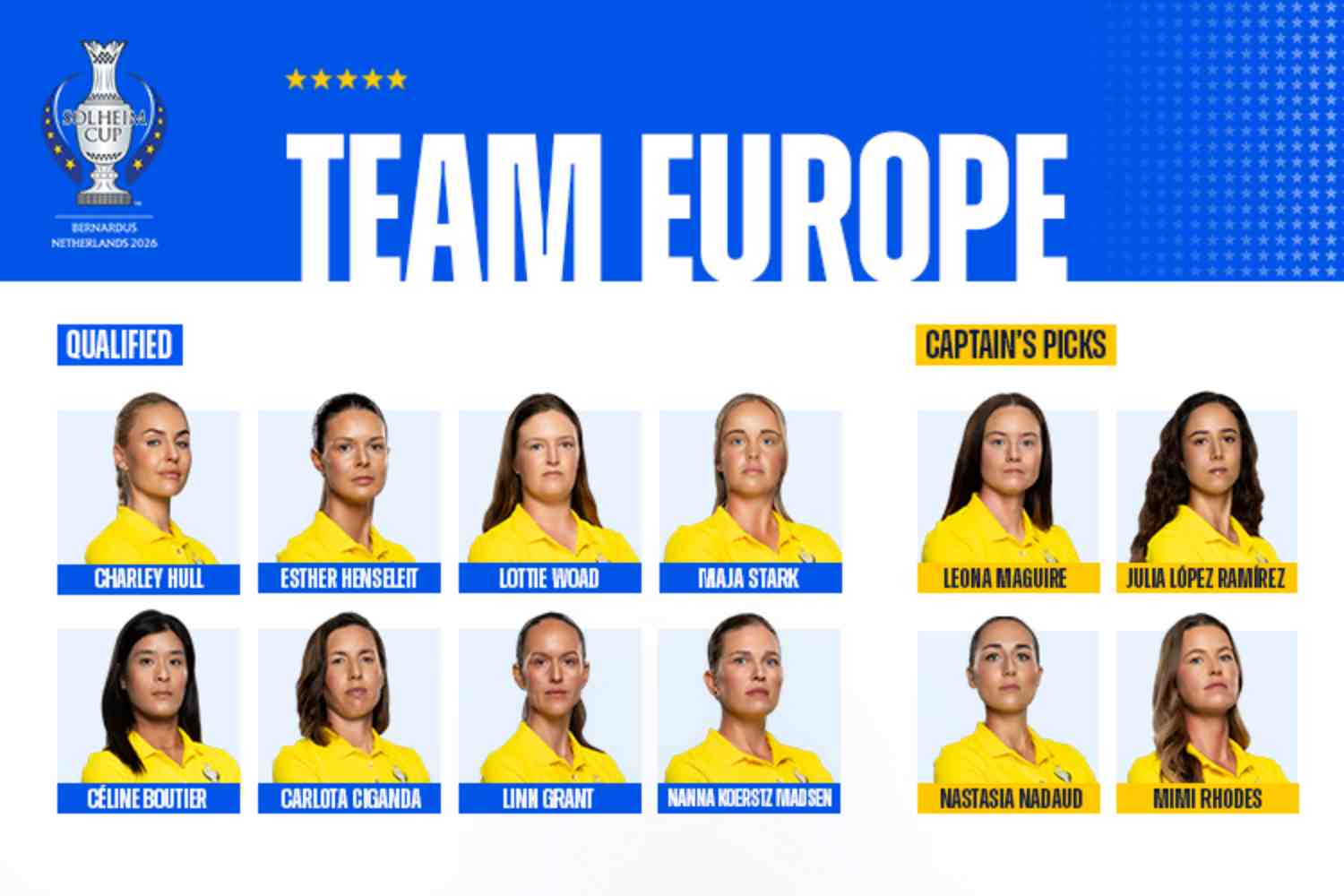 Copa Solheim 2026, Carlota Ciganda, Julia López, Anna Nordqvist,