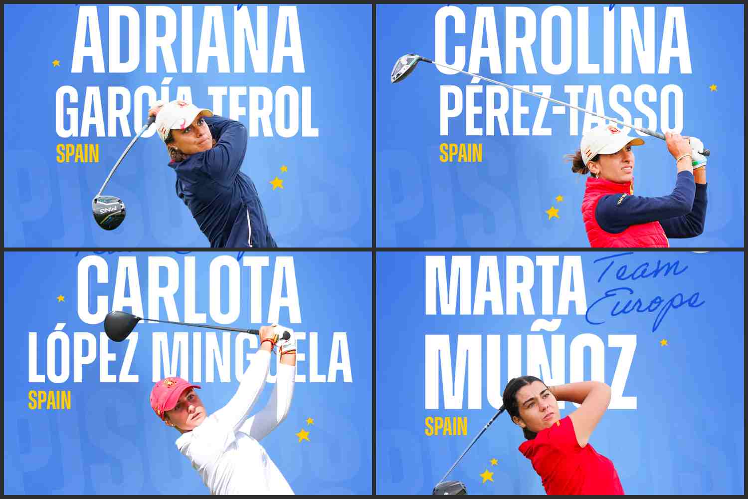 Ping Junior Solheim Cup, Marta Muñoz, Adriana García Terol, Carlota López, Carolina Perez-Tasso,