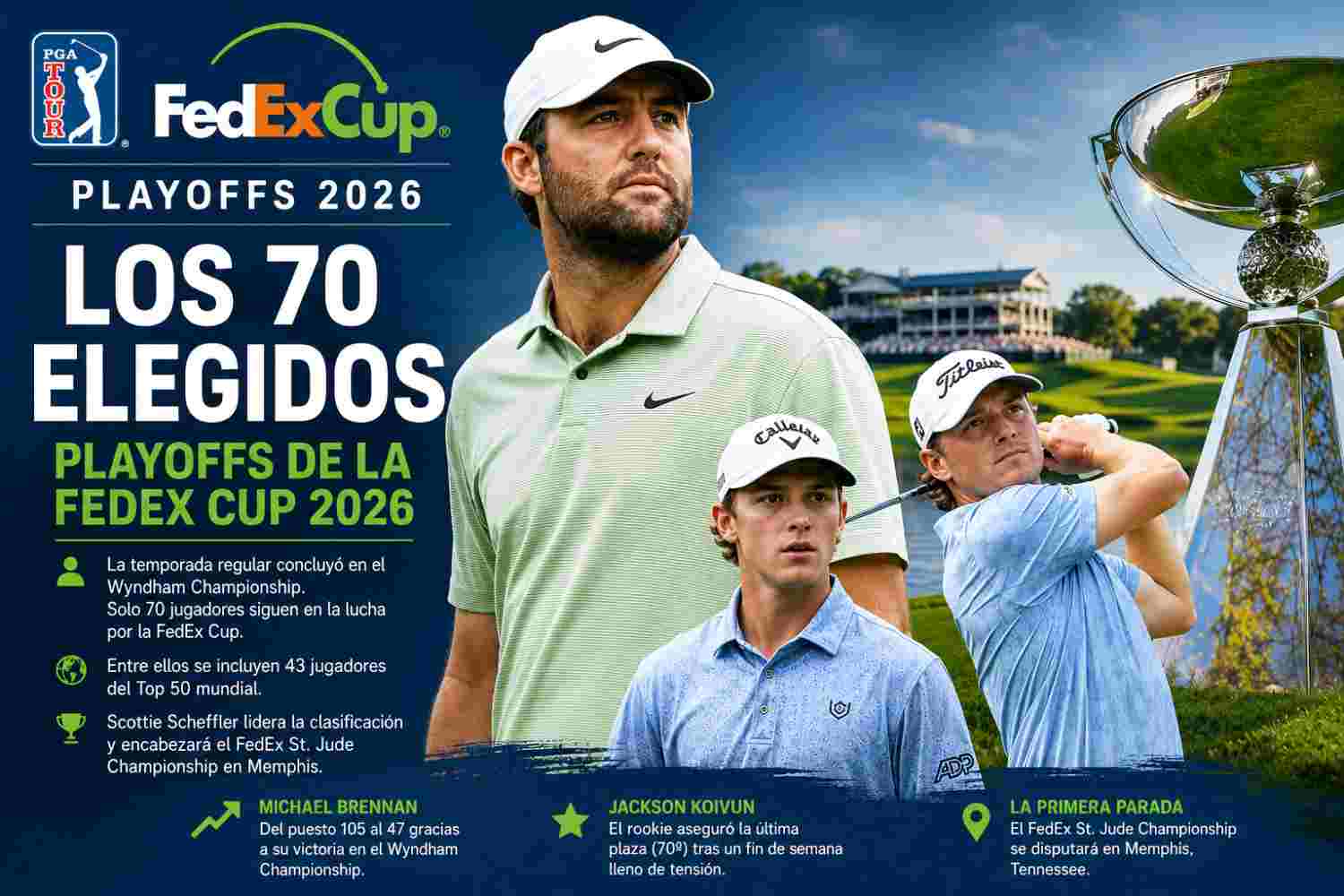 PlayOff FedEx Cup, PGA Tour, Rory McIlroy, Scottie Scheffler,