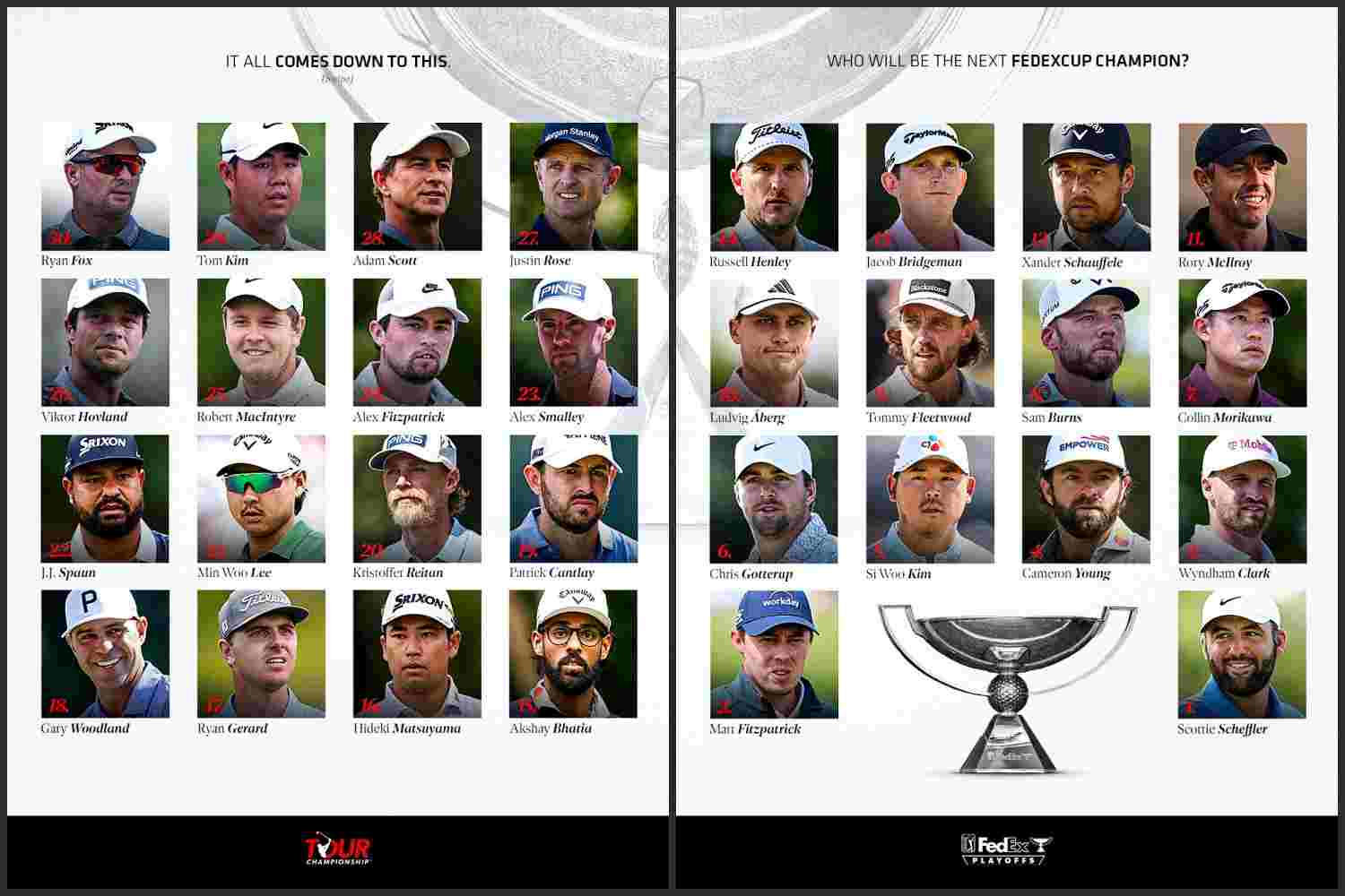 Scottie Scheffler, Rory McIlroy, Tour Championship, PGA Tour,
