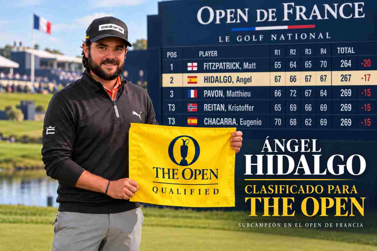 The Open Championship, Ángel Hidalgo, Open de France, DP World Tour,